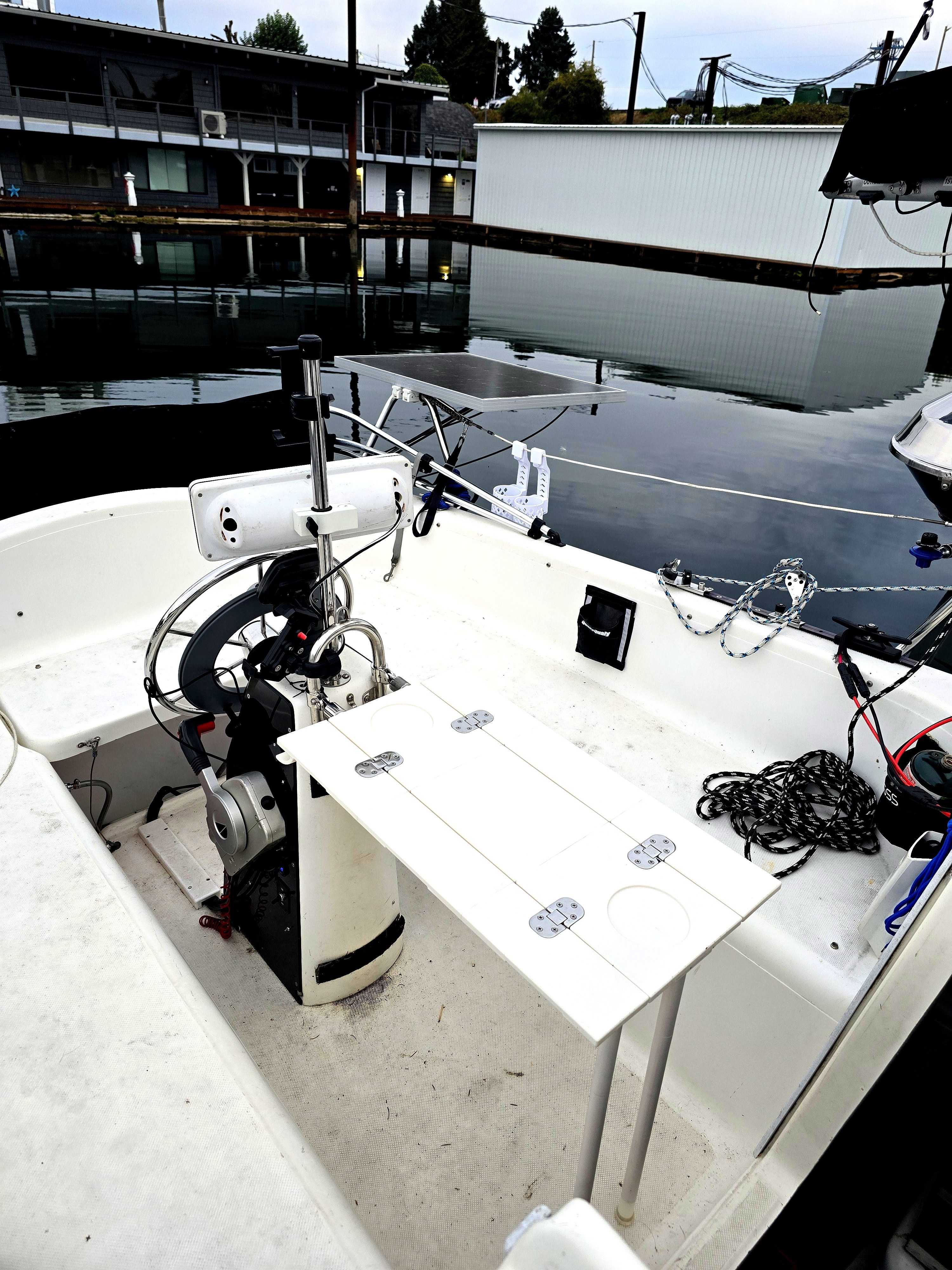 Professional installation on MacGregor 26X sailboat